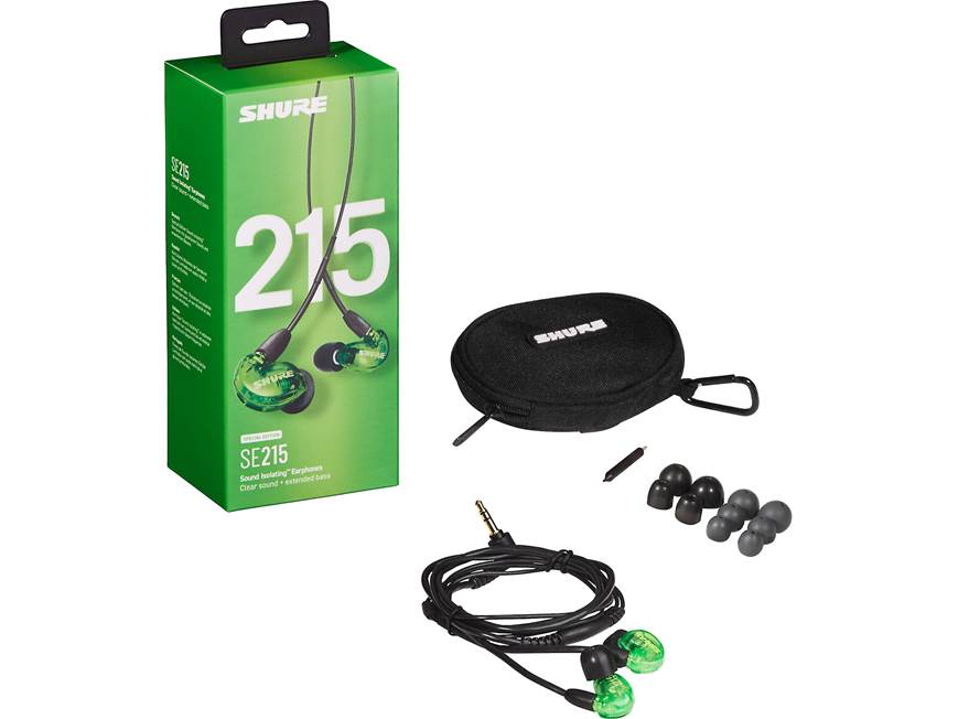 Shure SE215 Pro (Limited Edition Green) Sound Isolating™ wired