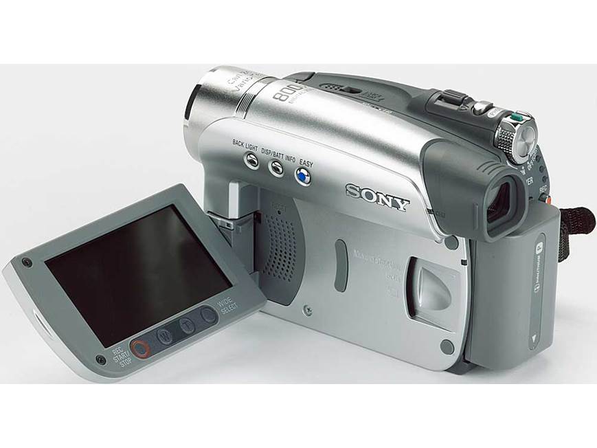 Sony DCR-HC46 Mini DV digital camcorder with docking station at