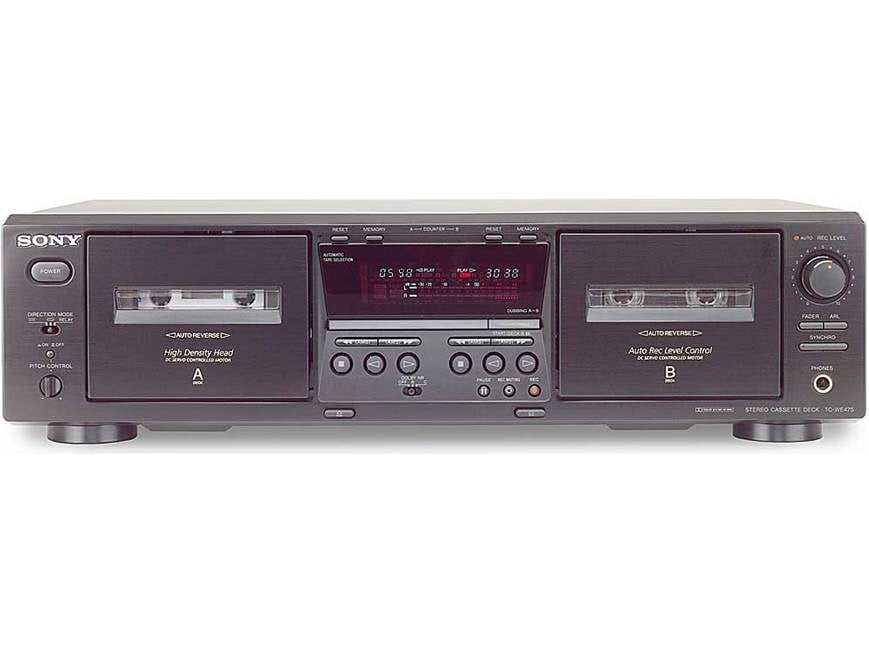 Sony TC-WE475 Dubbing cassette deck at Crutchfield