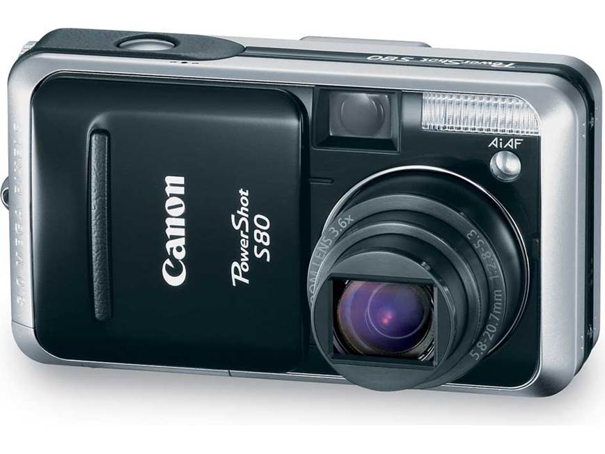 Canon PowerShot S80 8-megapixel digital camera at Crutchfield