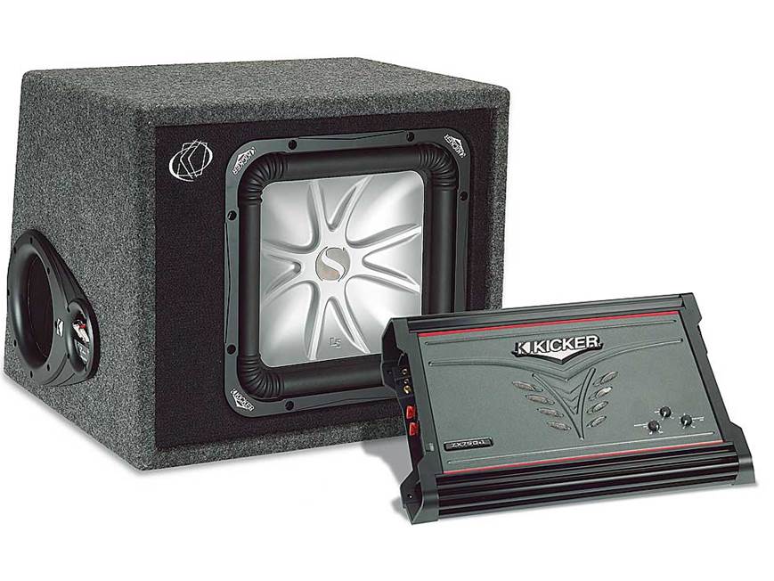Kicker Bass Package ZX750.1 mono subwoofer amplifier VS12L52