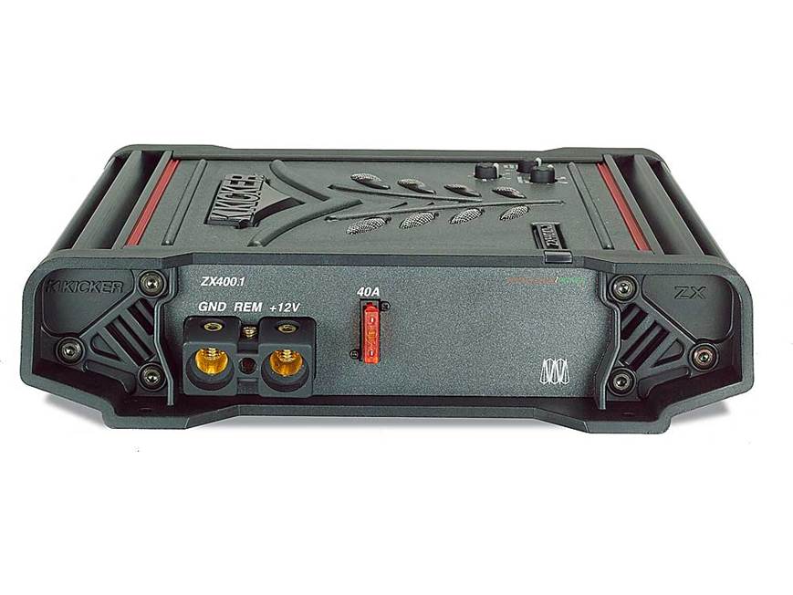 Kicker ZX400.1 Mono subwoofer amplifier 400 watts RMS x 1 at 2