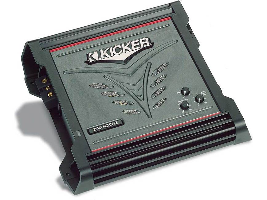 Kicker Bass Package ZX400.1 mono subwoofer amplifier DC122 dual 12
