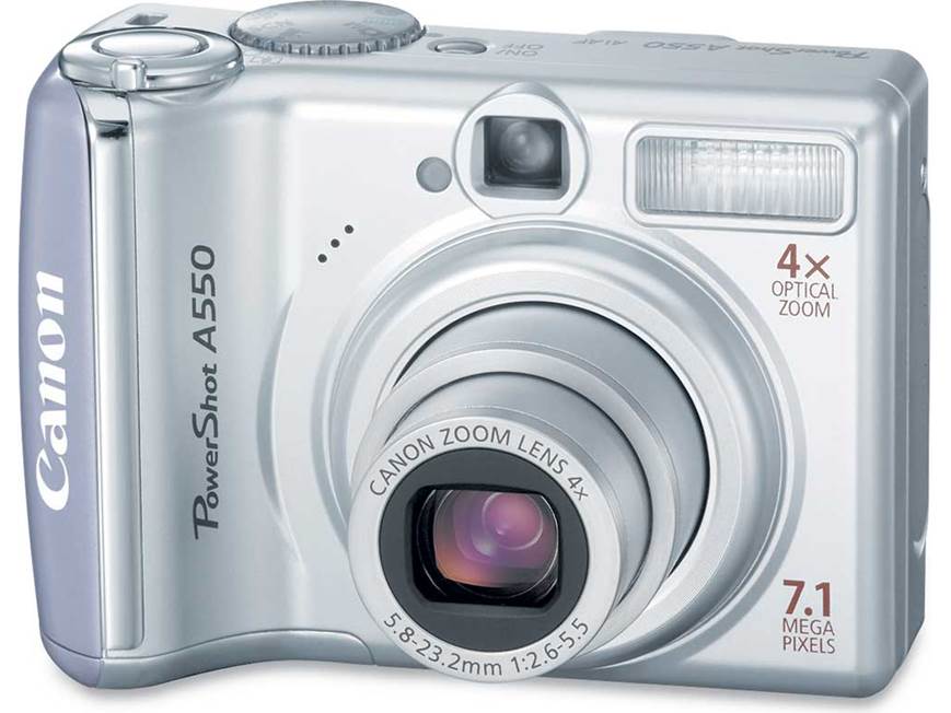 Canon PowerShot A550 7.1-megapixel digital camera at Crutchfield
