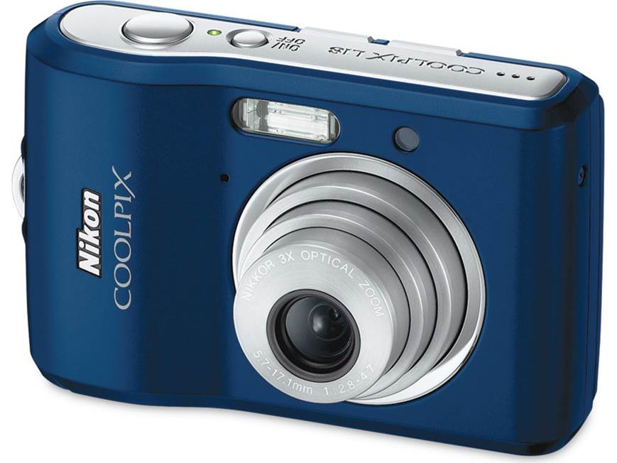 Nikon Coolpix L18 (Blue) 8-megapixel digital camera with 3X