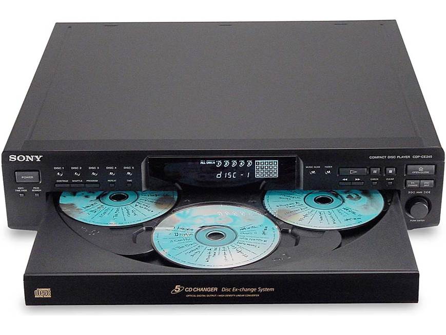 Sony CDP-CE245 5-CD changer at Crutchfield