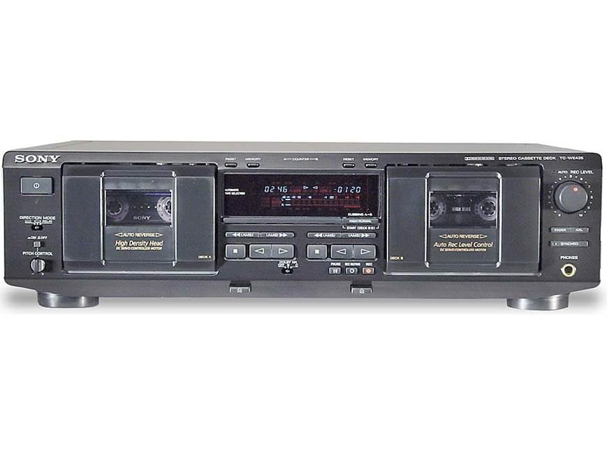 Sony TC-WE435 Dubbing cassette deck at Crutchfield