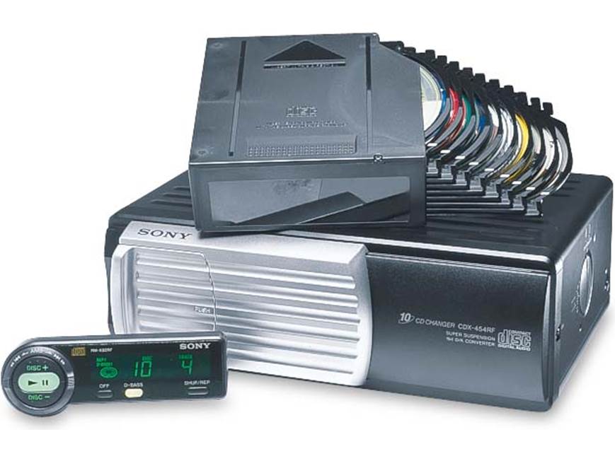 Sony CDX-454RF 10-disc Add-on FM CD Changer at Crutchfield