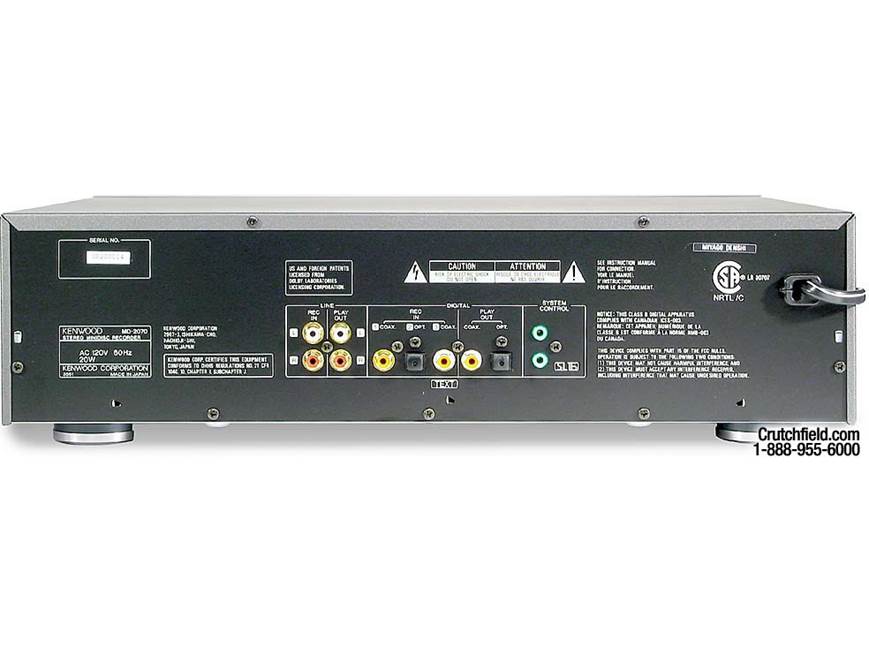 Kenwood MD-2070 MiniDisc player/recorder at Crutchfield