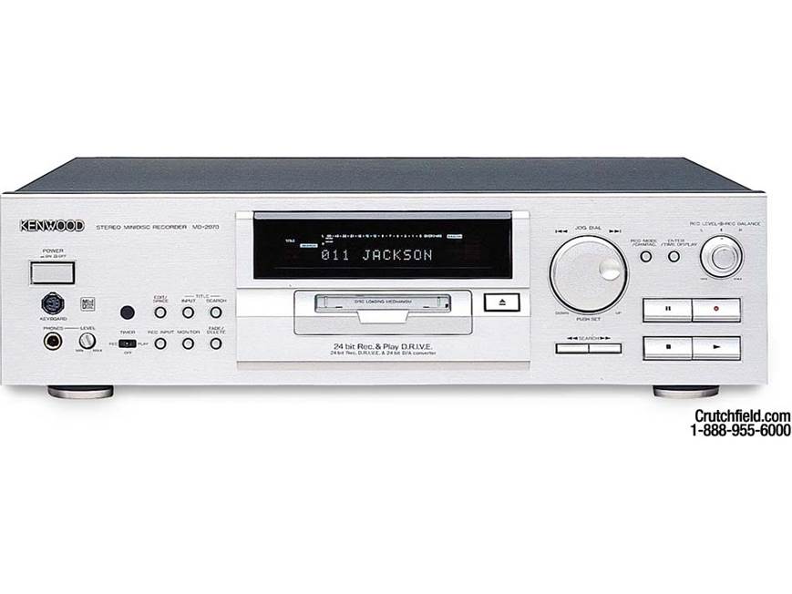 Kenwood MD-2070 MiniDisc player/recorder at Crutchfield