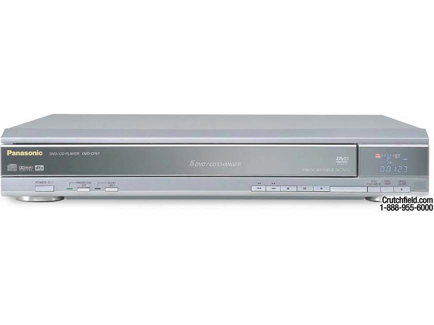 Panasonic DVD-CP67 (Silver) 5-disc carousel DVD/CD changer (Silver