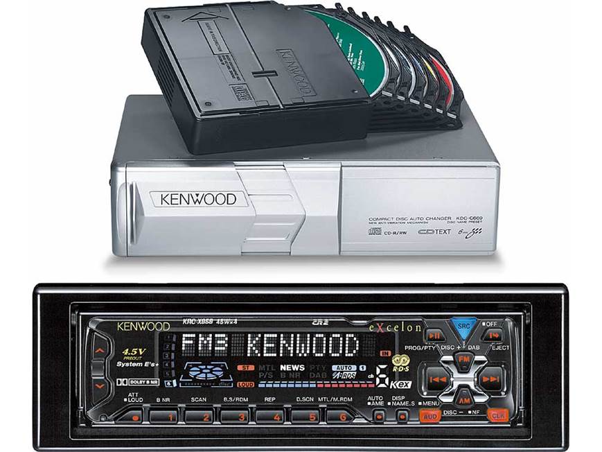 Kenwood Cassette/CD Package KRC-X858 Cassette ReceiverKDC-C669 6
