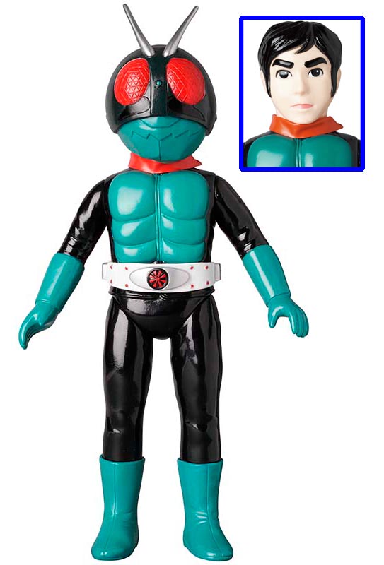 仮面ライダー1号（桜島Ver.）がキングサイズのレトロソフビで登場