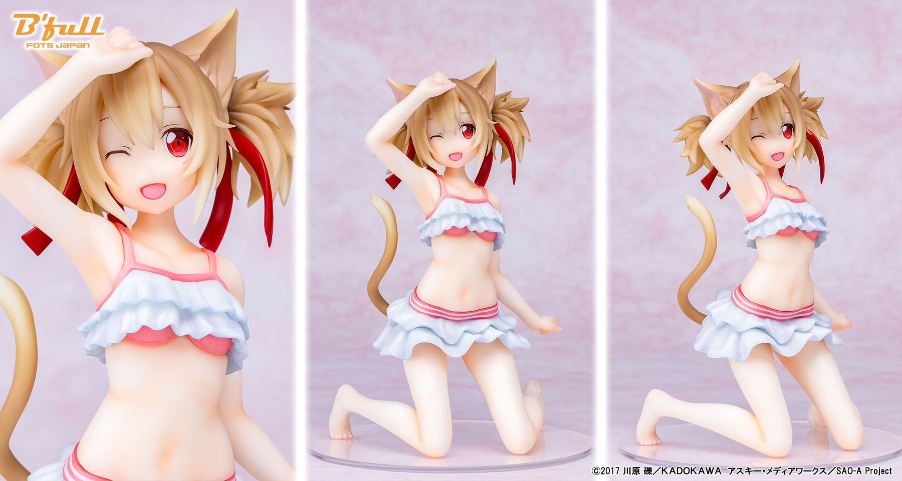 元気で可愛いネコ耳娘！『SAO』シリカが水着姿のスケールフィギュアで