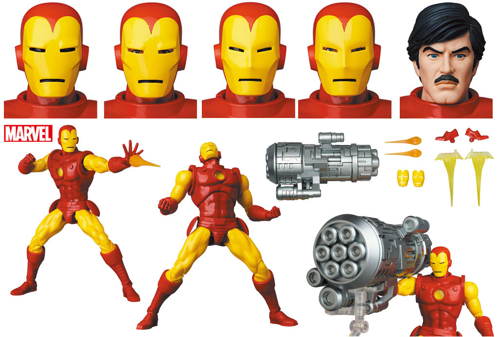 コミック版のアイアンマンをアクションフィギュアで再現