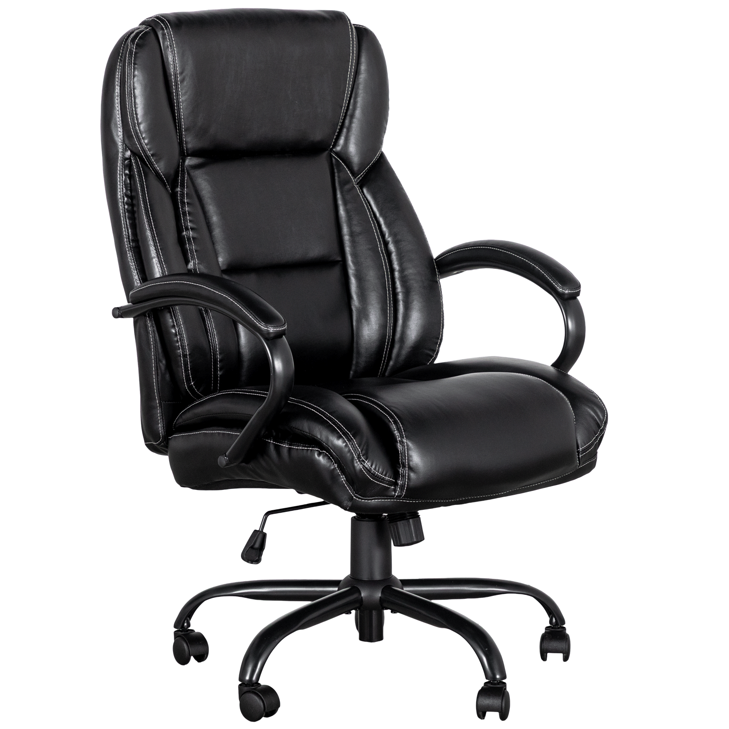 Executive Mid Back Blk Bonded | 2502 | AFW.com