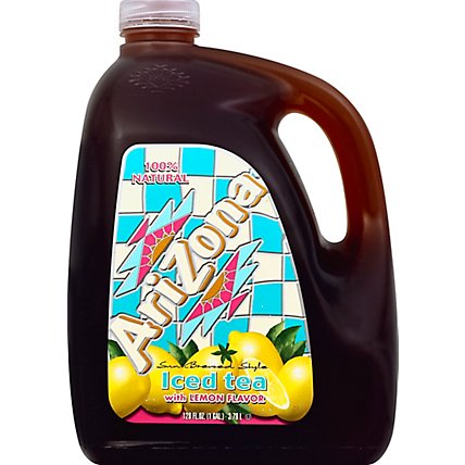 AriZona Iced Tea with Lemon Flavor Sun Brewed Style - 128 Fl. Oz