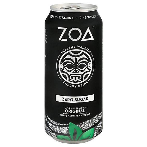 Zoa Energy Drink, Original Zero Sugar - 16 FZ - jewelosco