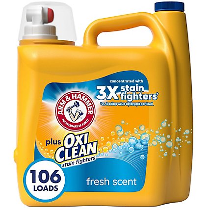 ARM & HAMMER Plus Oxiclean Fresh Scent 106 Loads Liquid Laundry
