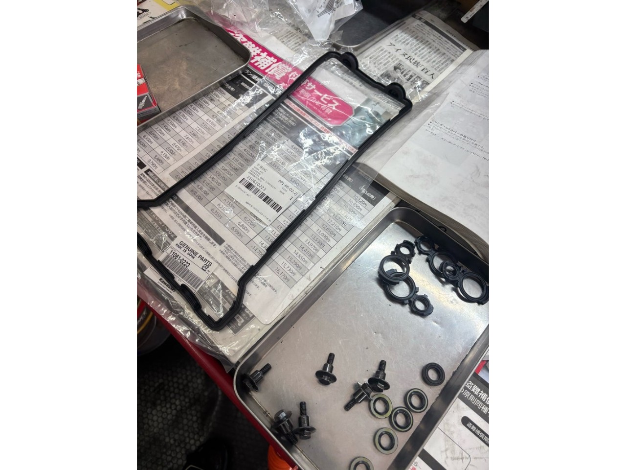 ZX-10R 04 ヘッドカバーガスケット交換| BDSバイクセンサー