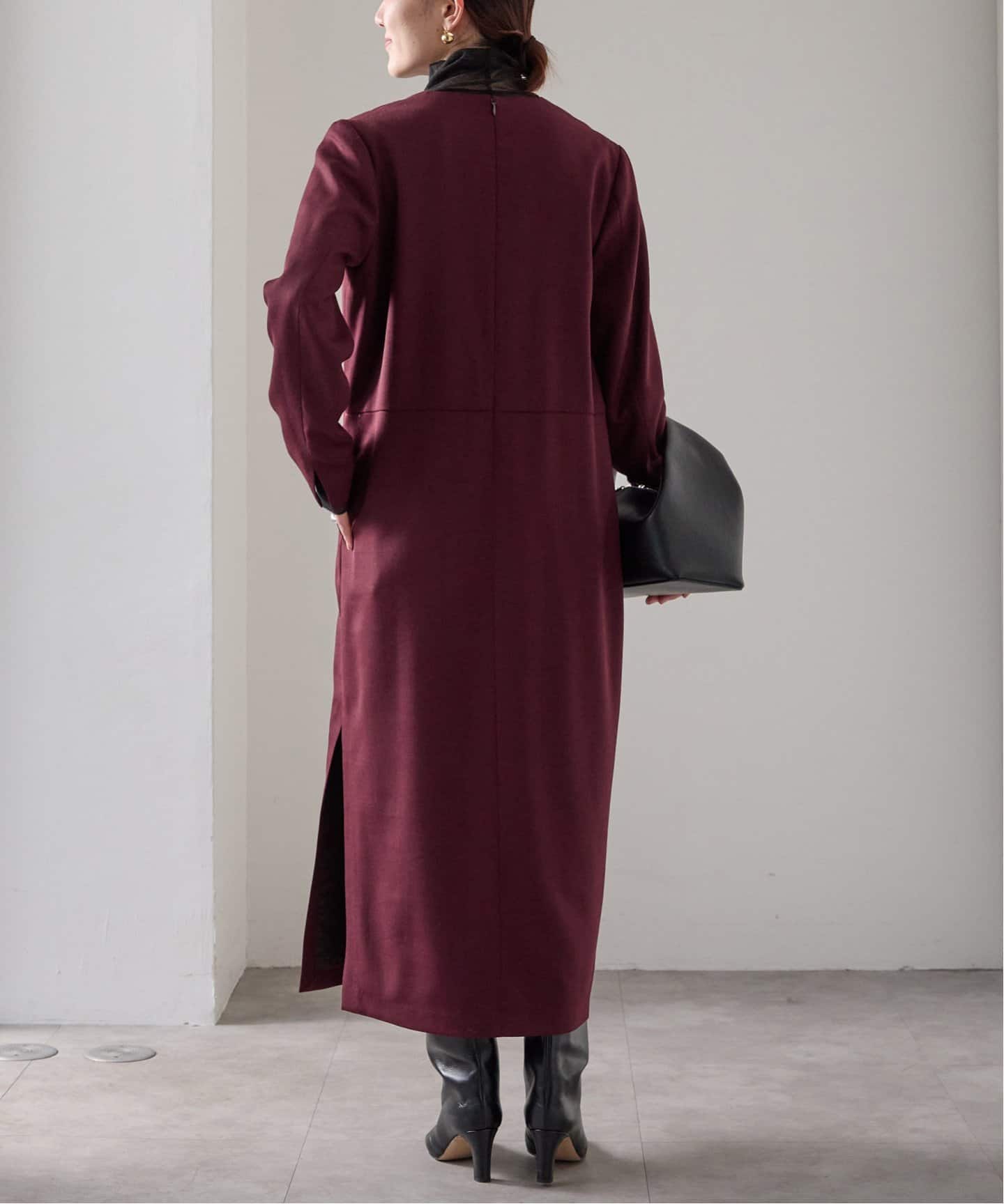 クリアウールVネックワンピース（ワンピース）｜VERMEIL par iena