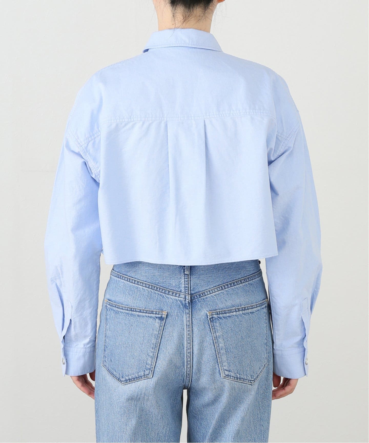 ビジュークロップドピンタックシャツ（シャツ／ブラウス）｜Spick and