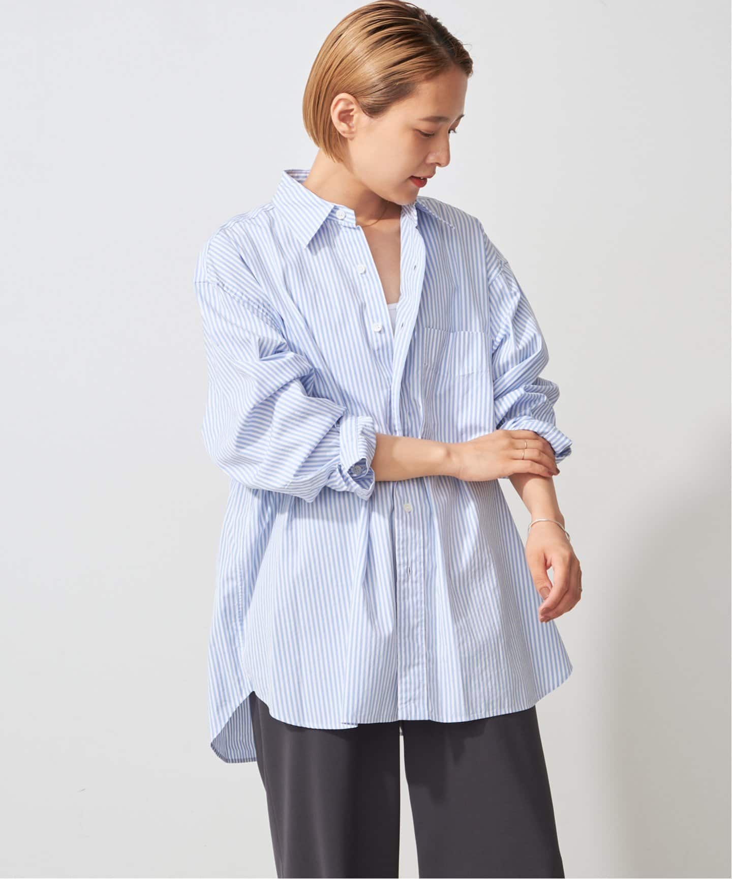 コットンブロードワイドスクエアシャツ（シャツ／ブラウス）｜Spick