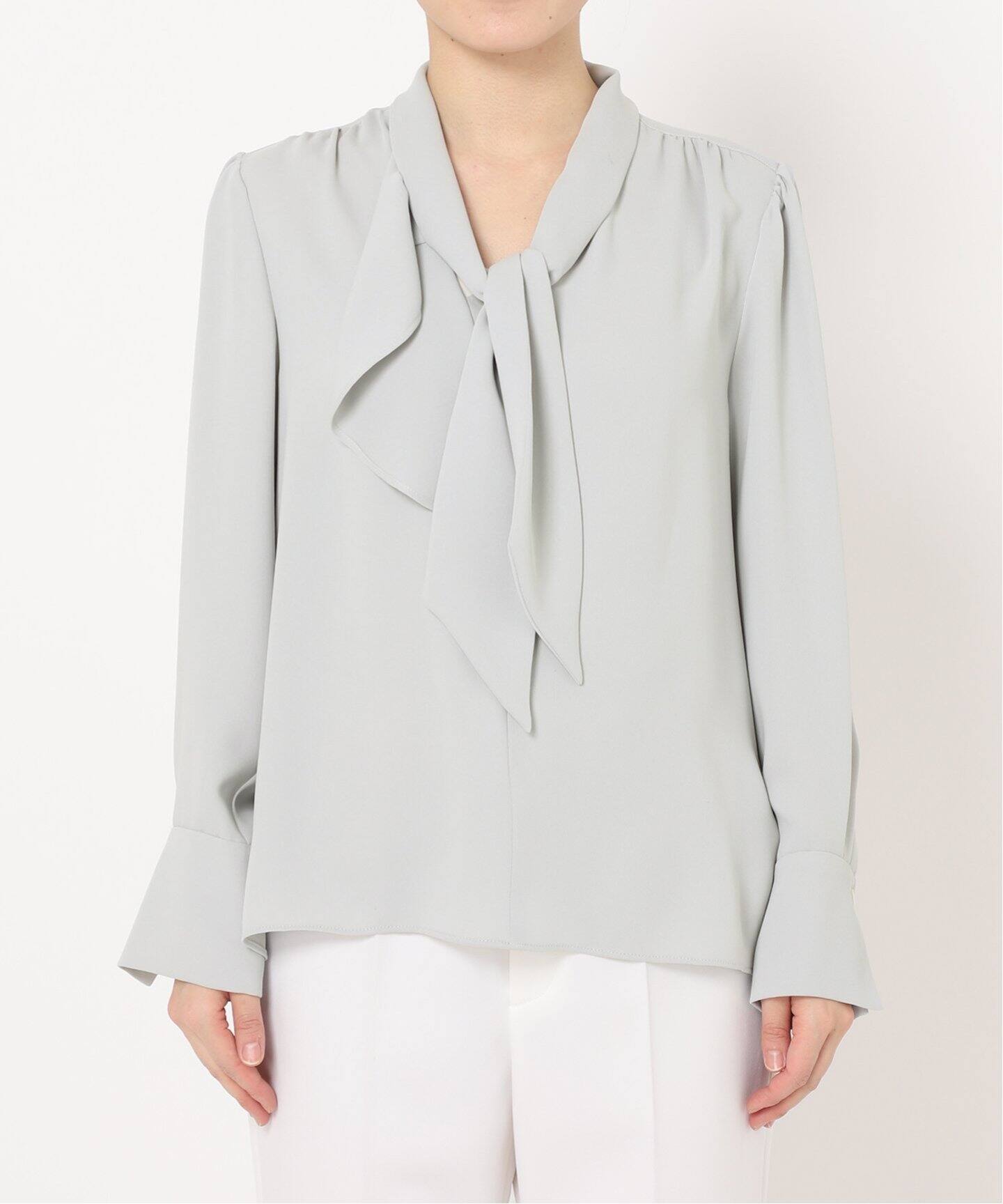 追加》アシンメトリーボウタイブラウス（シャツ／ブラウス）｜NOBLE