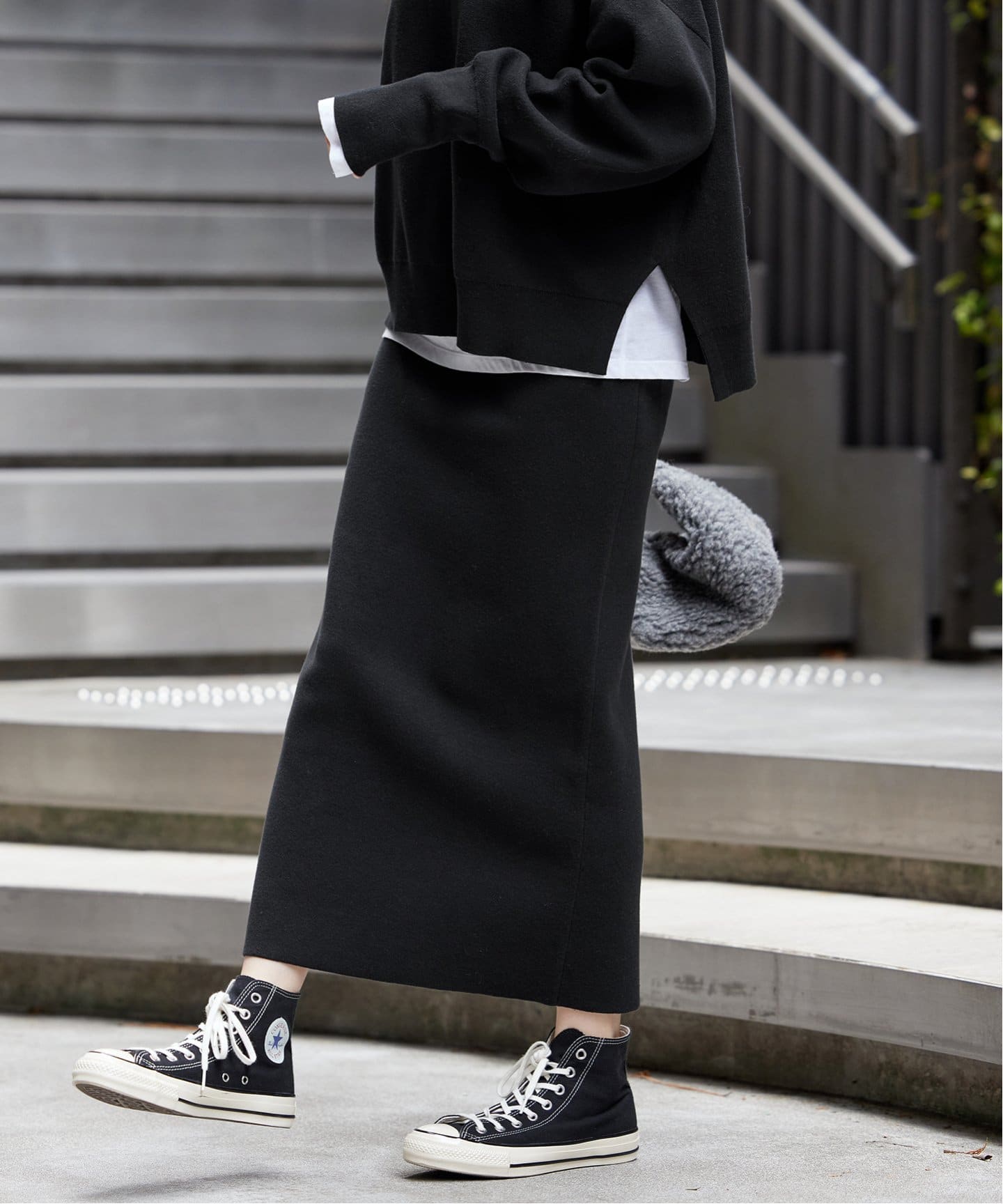 ≪追加≫ダブルジャガードストレートスカート（ロング・マキシ丈