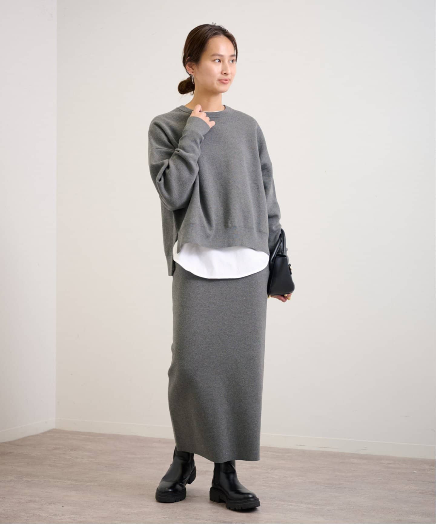 ≪追加≫ダブルジャガードストレートスカート（ロング・マキシ丈