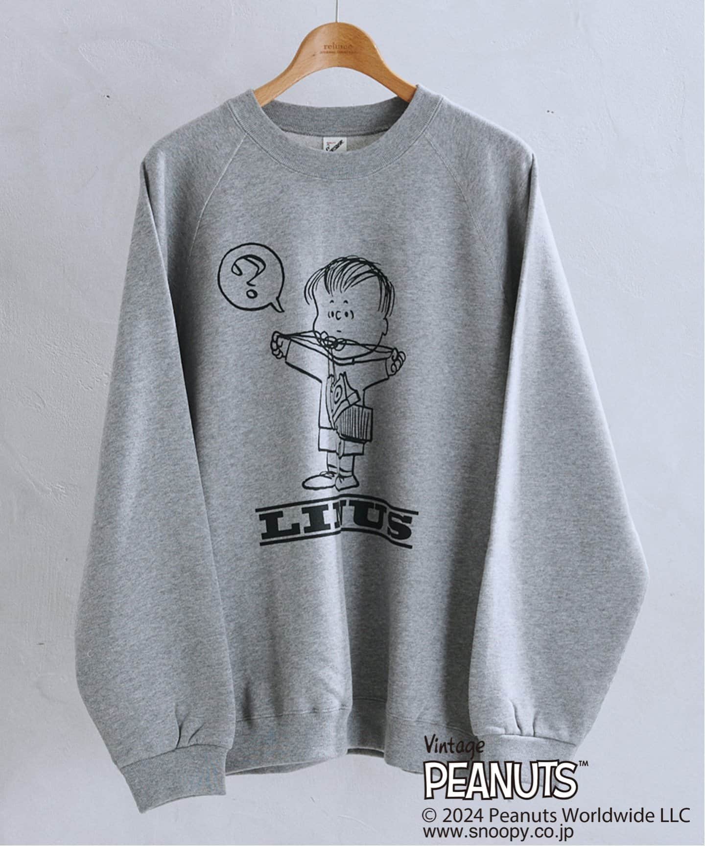 PEANUTS×SPORTS WEAR by relume 別注 プリント スウェット WINTER