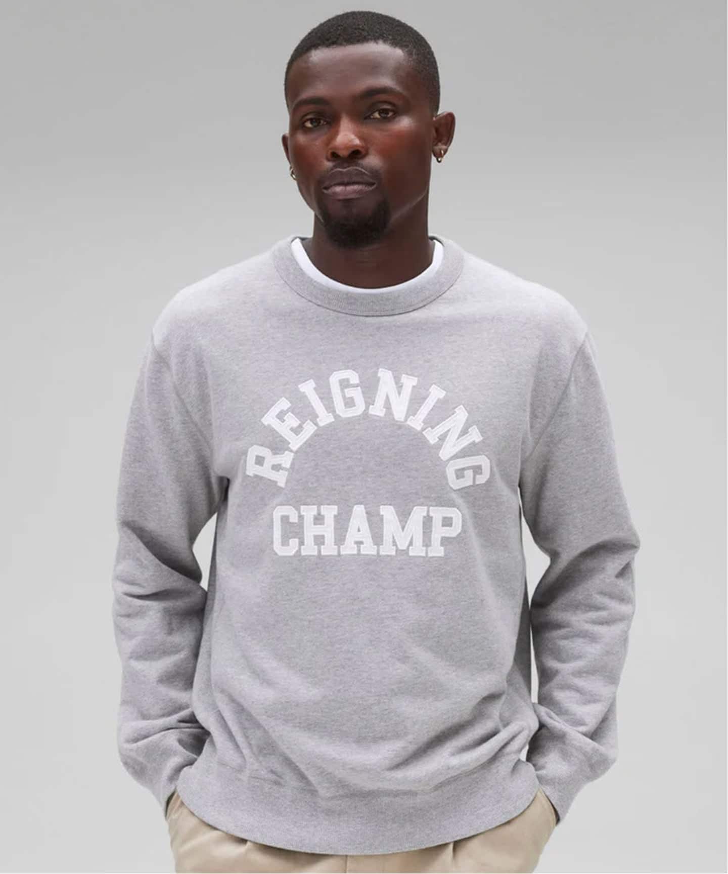 MIDWEIGHT TERRY ARCH LOGO CREWNECK（スウェット）｜REIGNING CHAMP