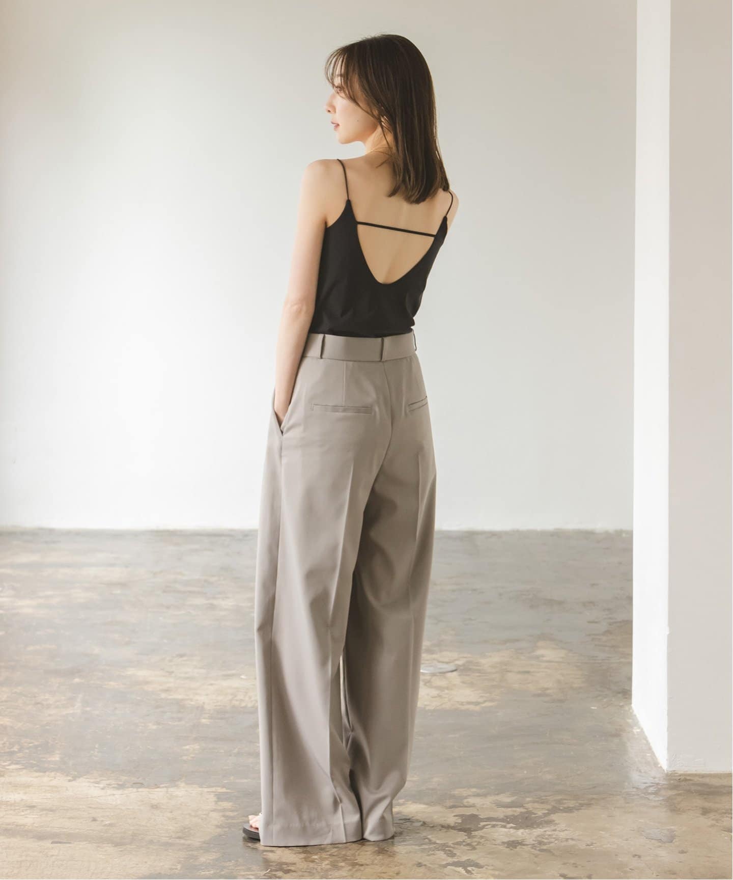 バックラインスイマーキャミ（カップ付きインナー）｜NOBLE（ノーブル