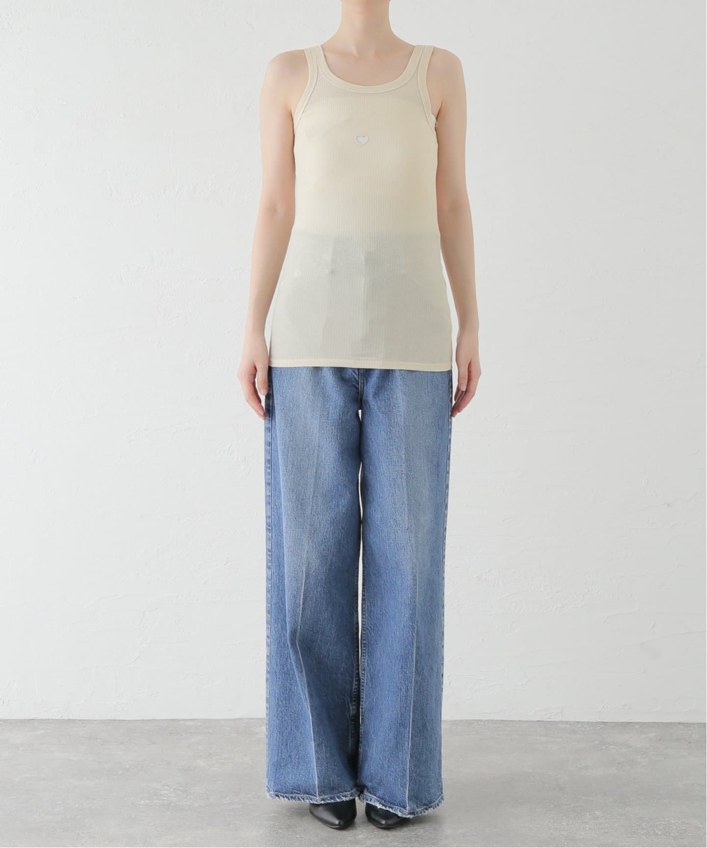 BASERANGE/ベースレンジ】HEART TANK：タンクトップ（タンクトップ