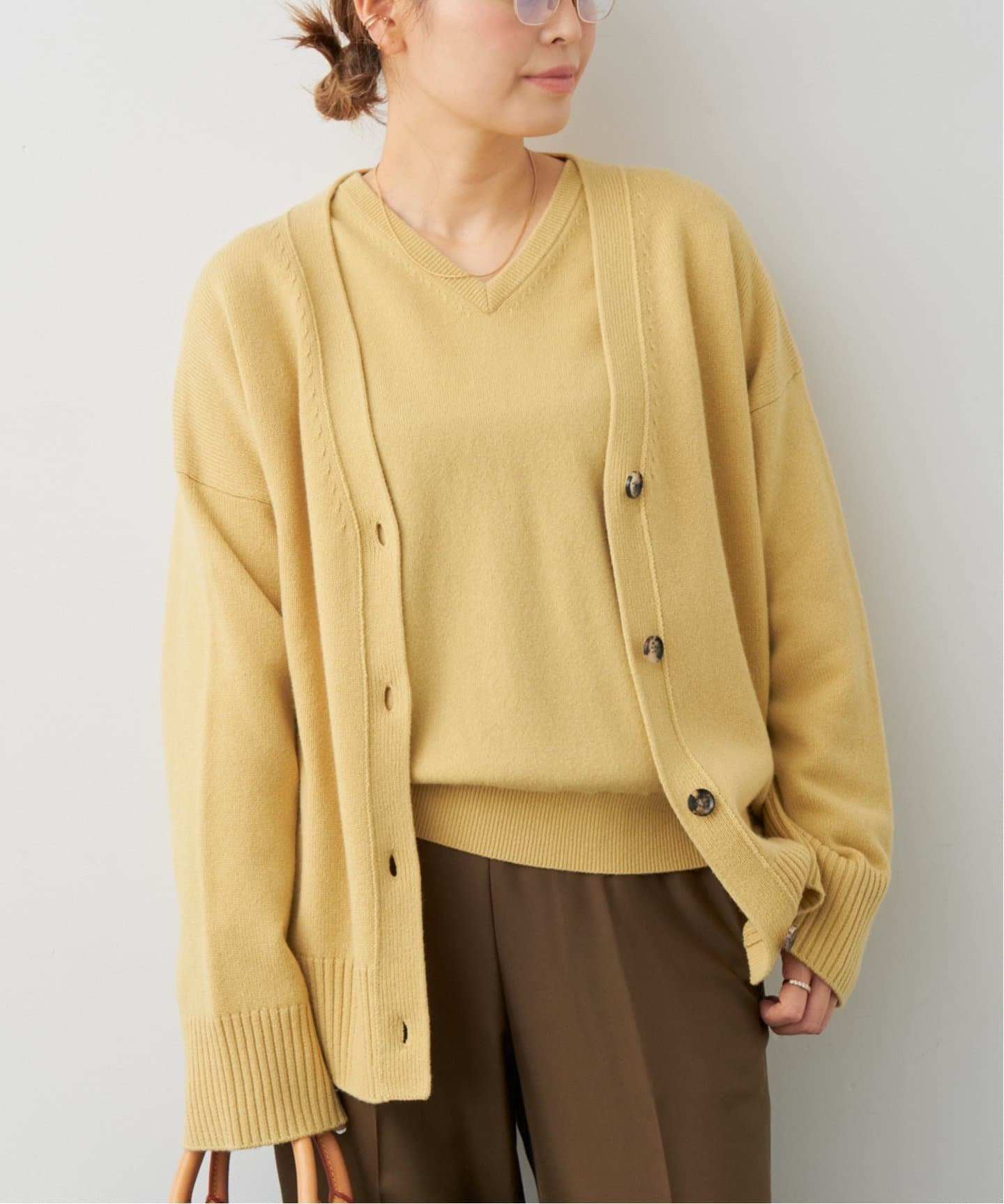 Charlotte Vネック カーディガン（カーディガン）｜Deuxieme Classe