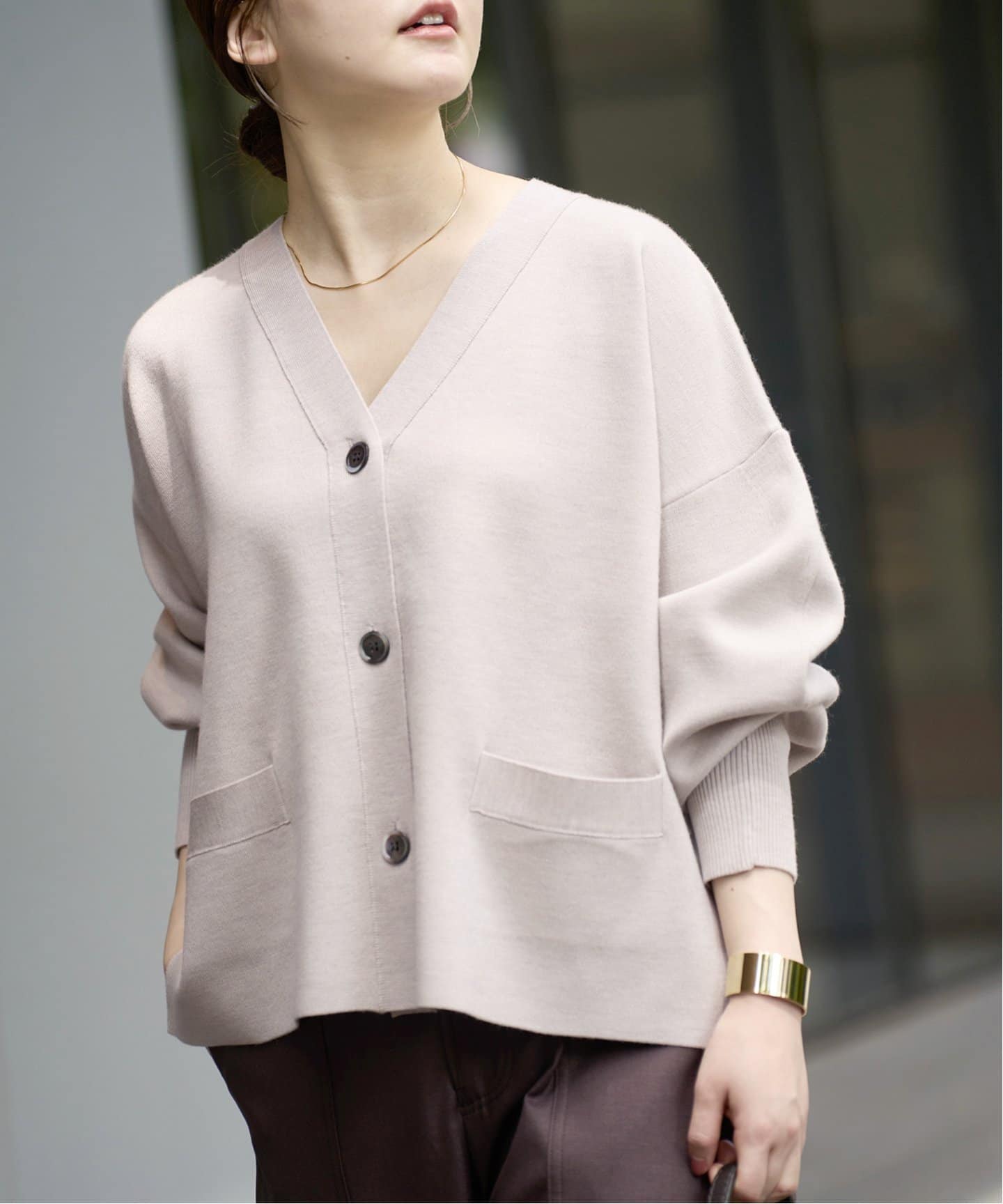 スーパーファインスムース ショートカーディガン（カーディガン