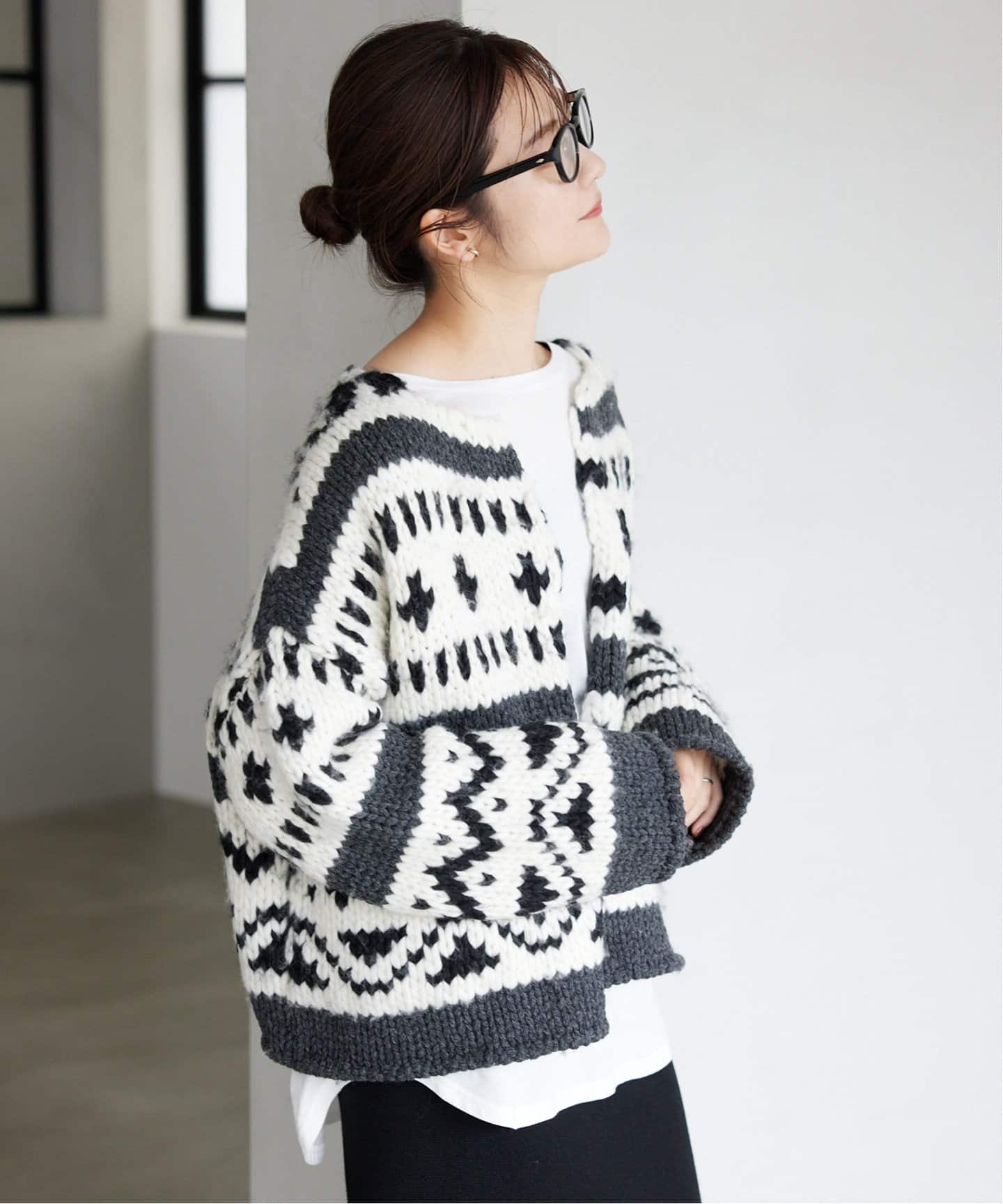 追加》カウチンニットカーディガン（カーディガン）｜SLOBE IENA