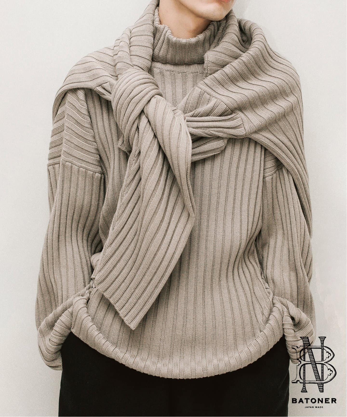 BATONER / バトナー】タートル ネック ニット（ニット／セーター）｜L