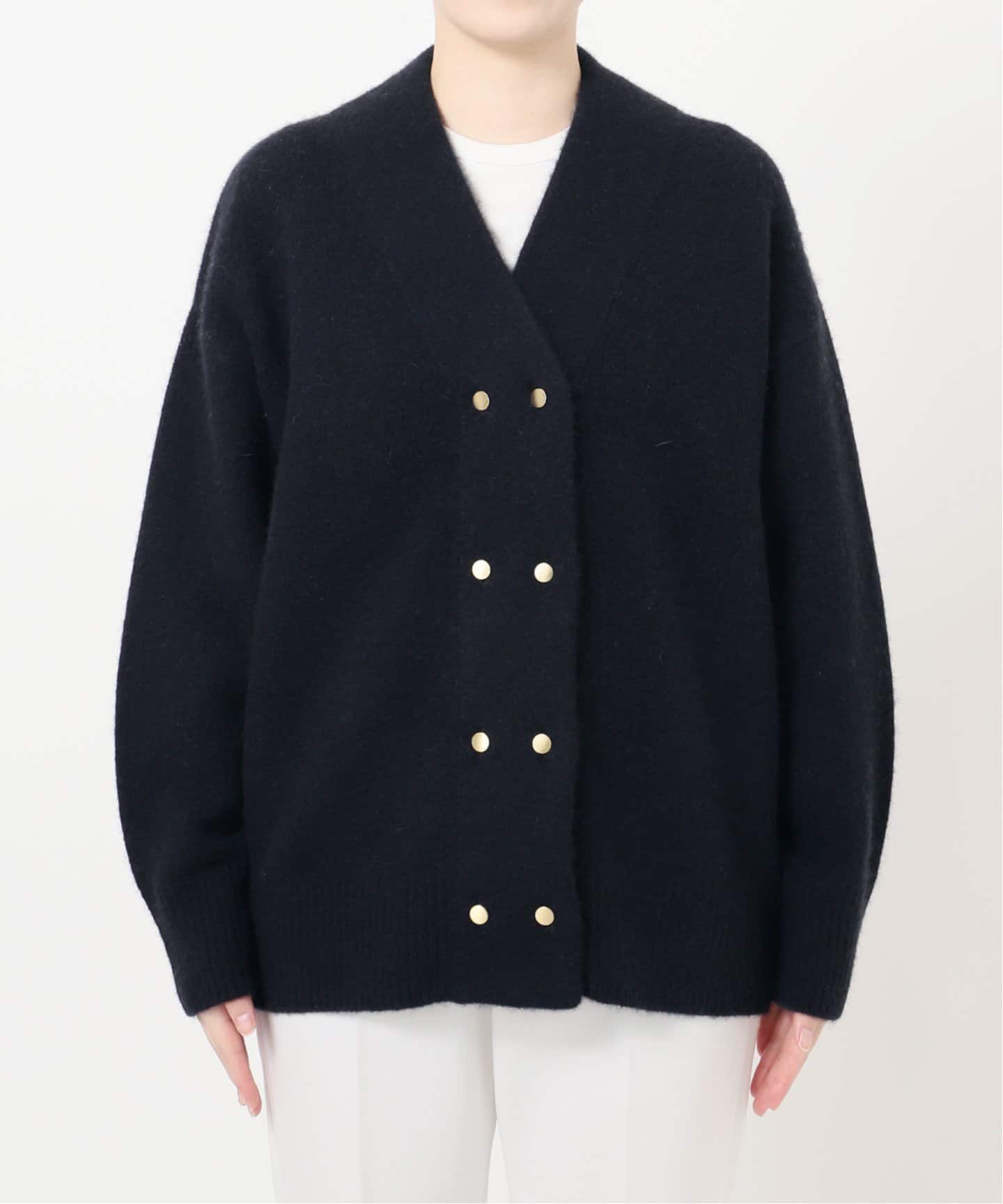 YAK/ヤク ダブルボタンニットカーディガン（ニット／セーター）｜NOBLE