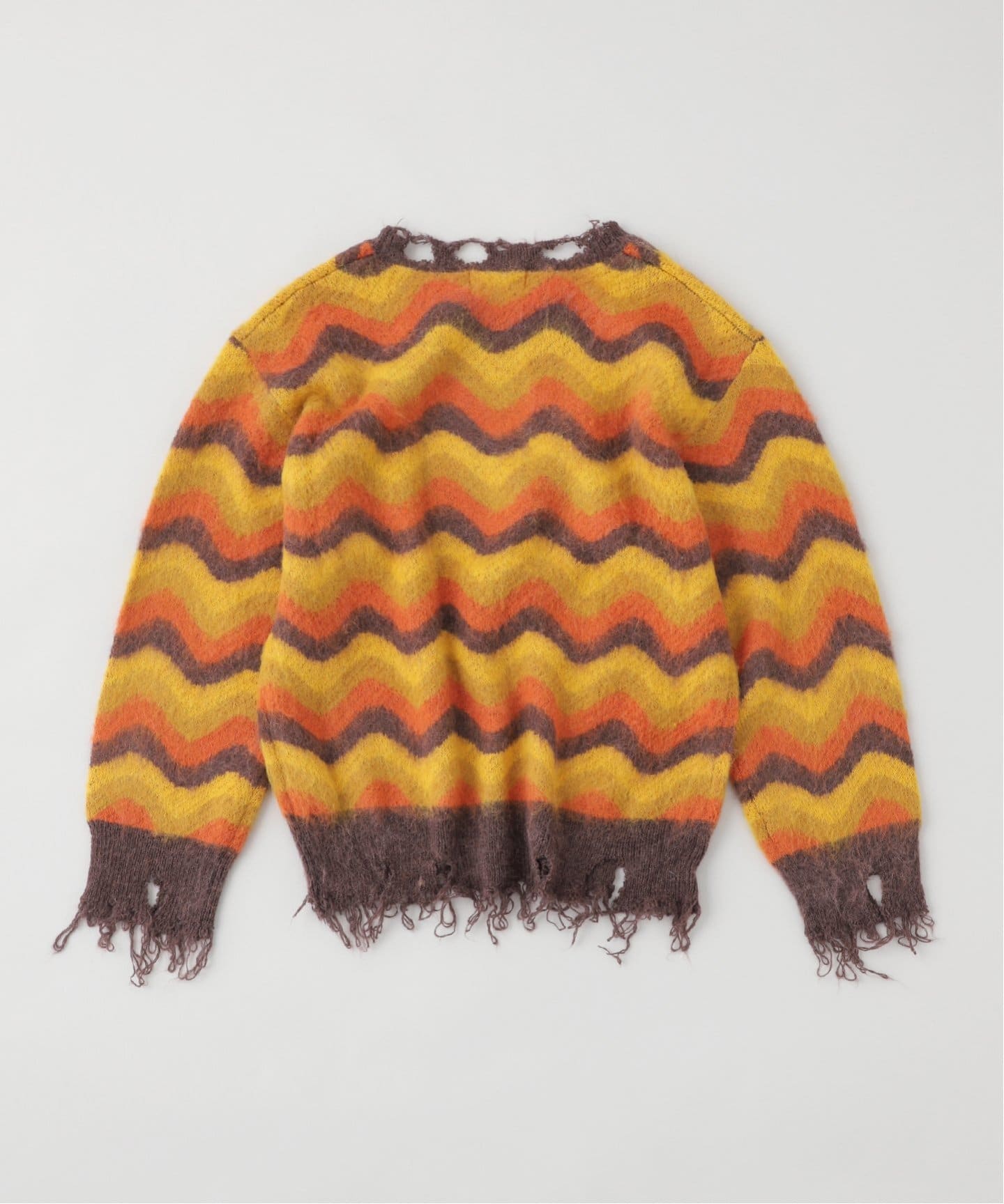 LAMROF / ラムロフ】ウェーブ モヘヤ ブレンド ニット（ニット