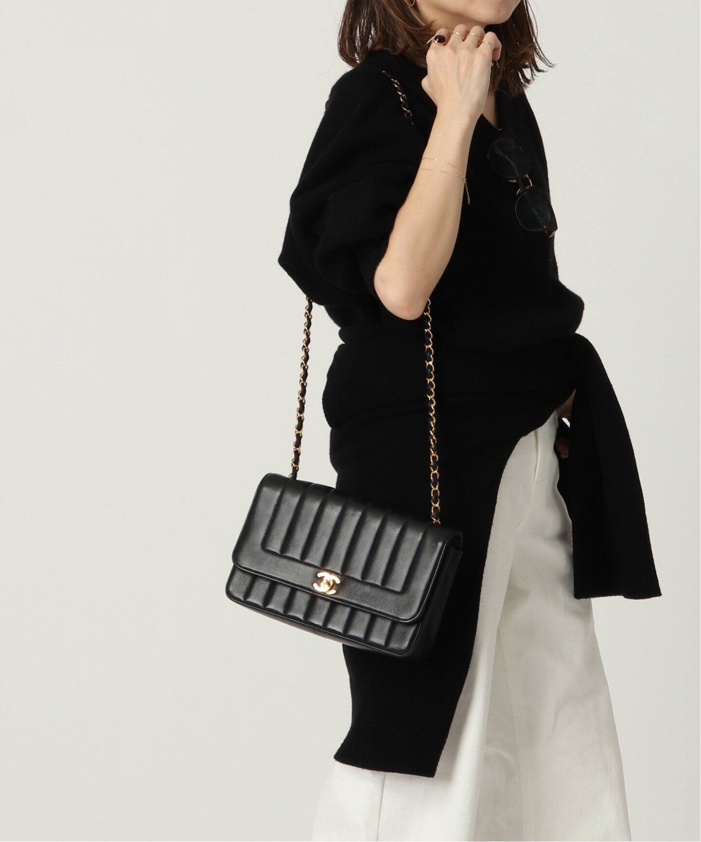 VINTAGE CHANEL/シャネル】マドモアゼル チェーンショルダーバッグ