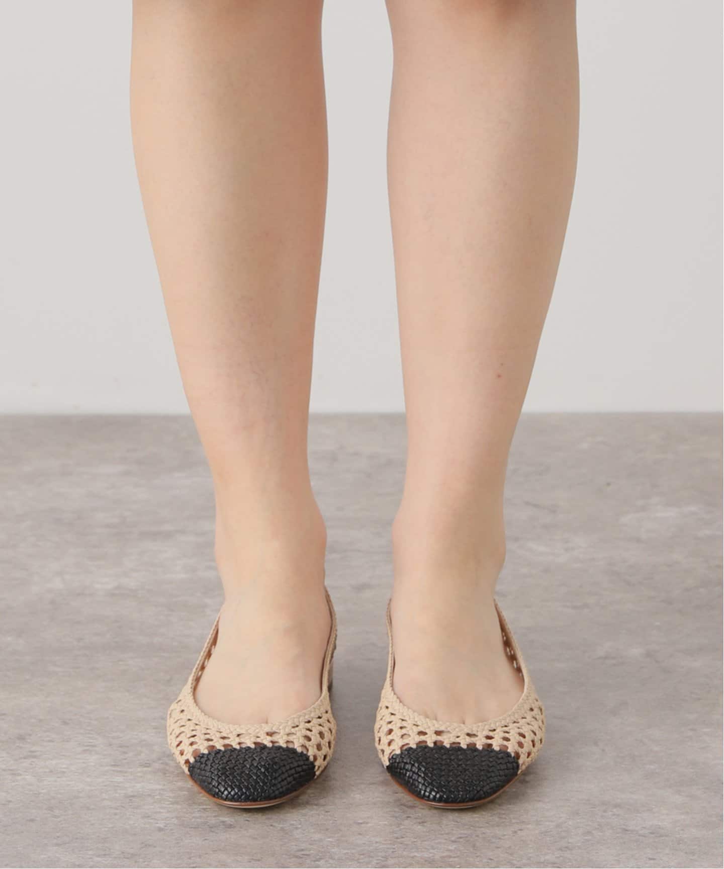 FRANCESCO RUSSO/フランチェスコ ルッソ】 MESH バレエシューズ