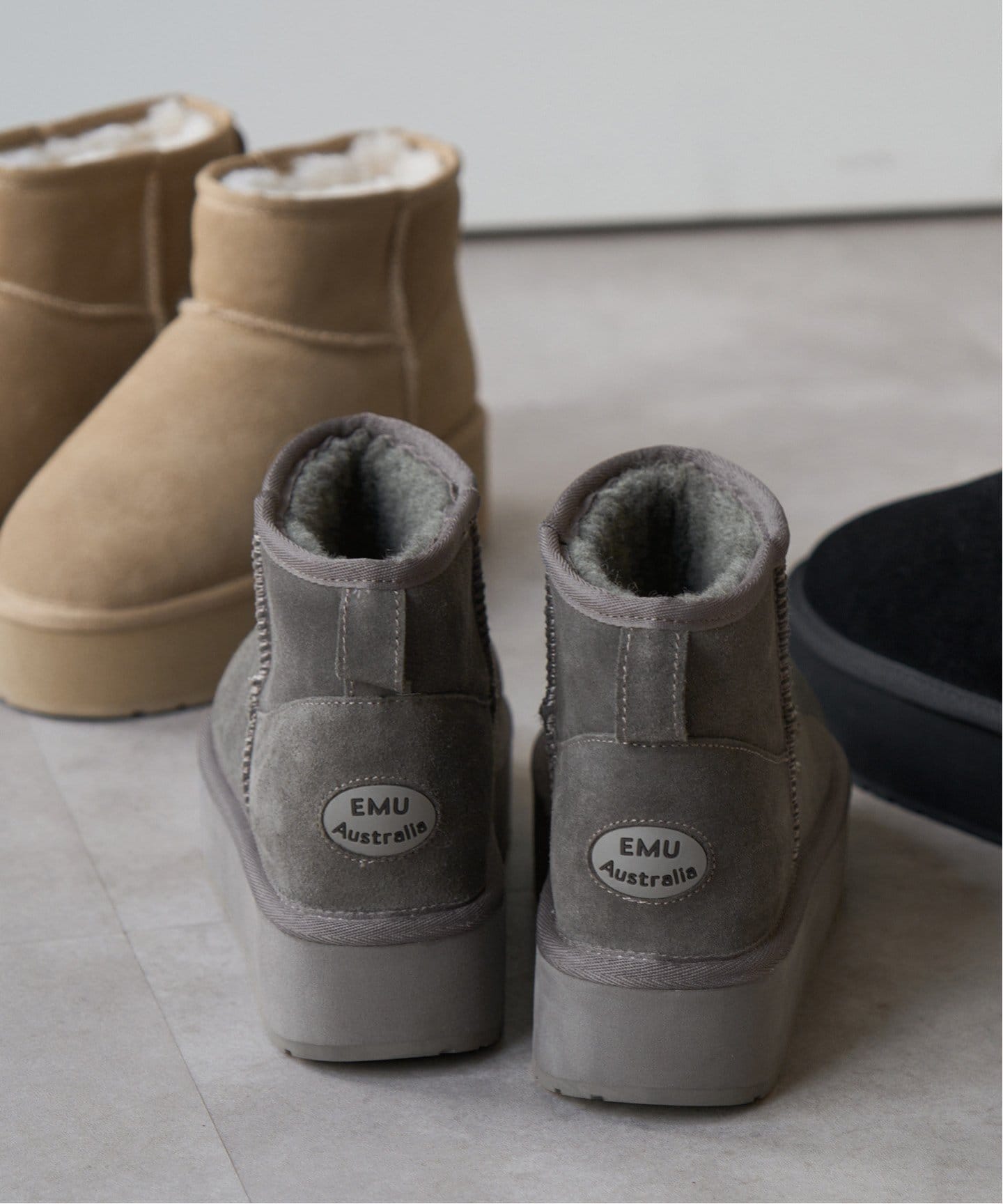 EMU / エミュPLATFORM MICRO WOOL W13159（ブーティ・ショートブーツ