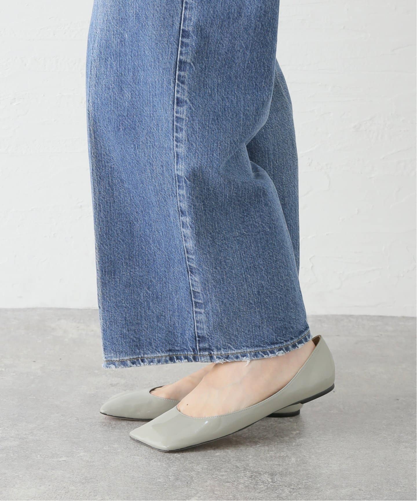 PIPPICHIC/ピッピシック スクエアトゥフラットシューズ（パンプス