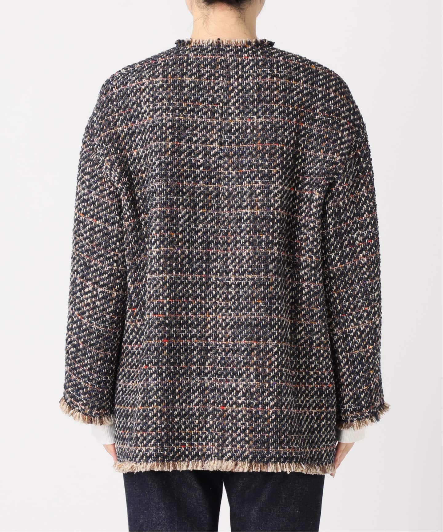 SP》GIOLICAツイードBIGジャケット（ノーカラージャケット）｜JOURNAL