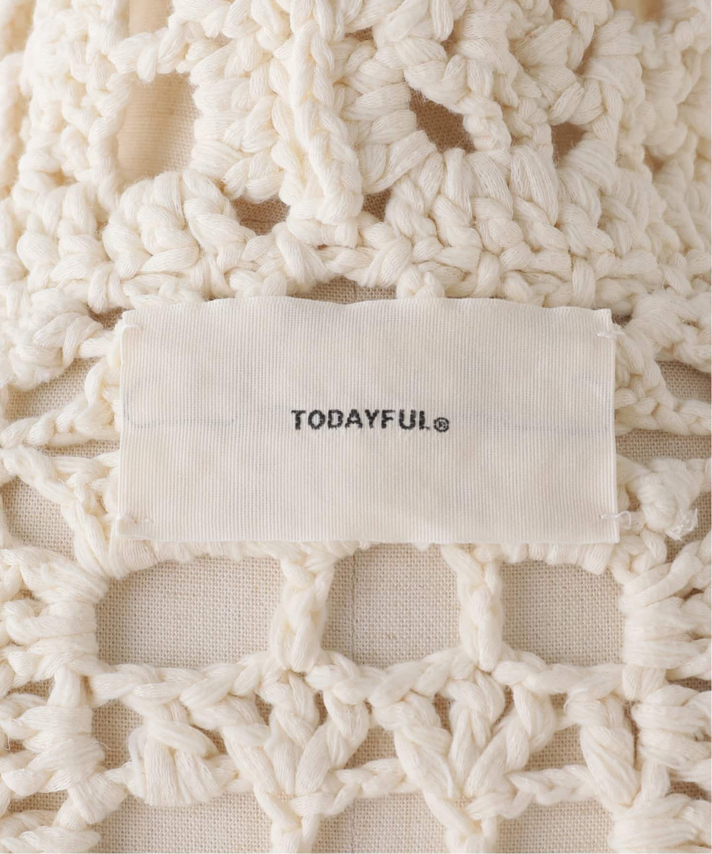 TODAYFUL / トゥデイフル】 Crochet Knit Shirts：ニット（ニット