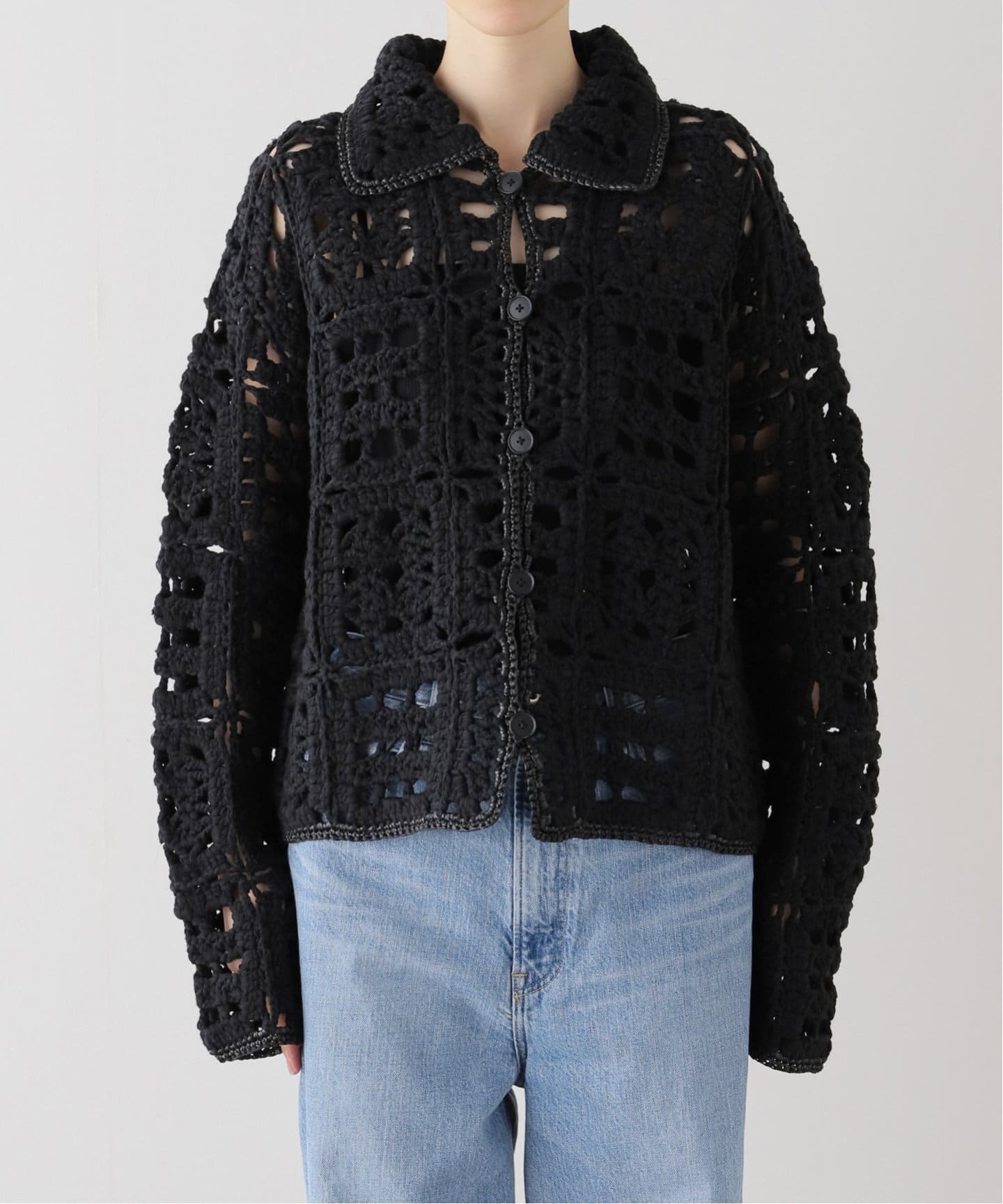 TODAYFUL / トゥデイフル】 Crochet Knit Shirts：ニット（ニット