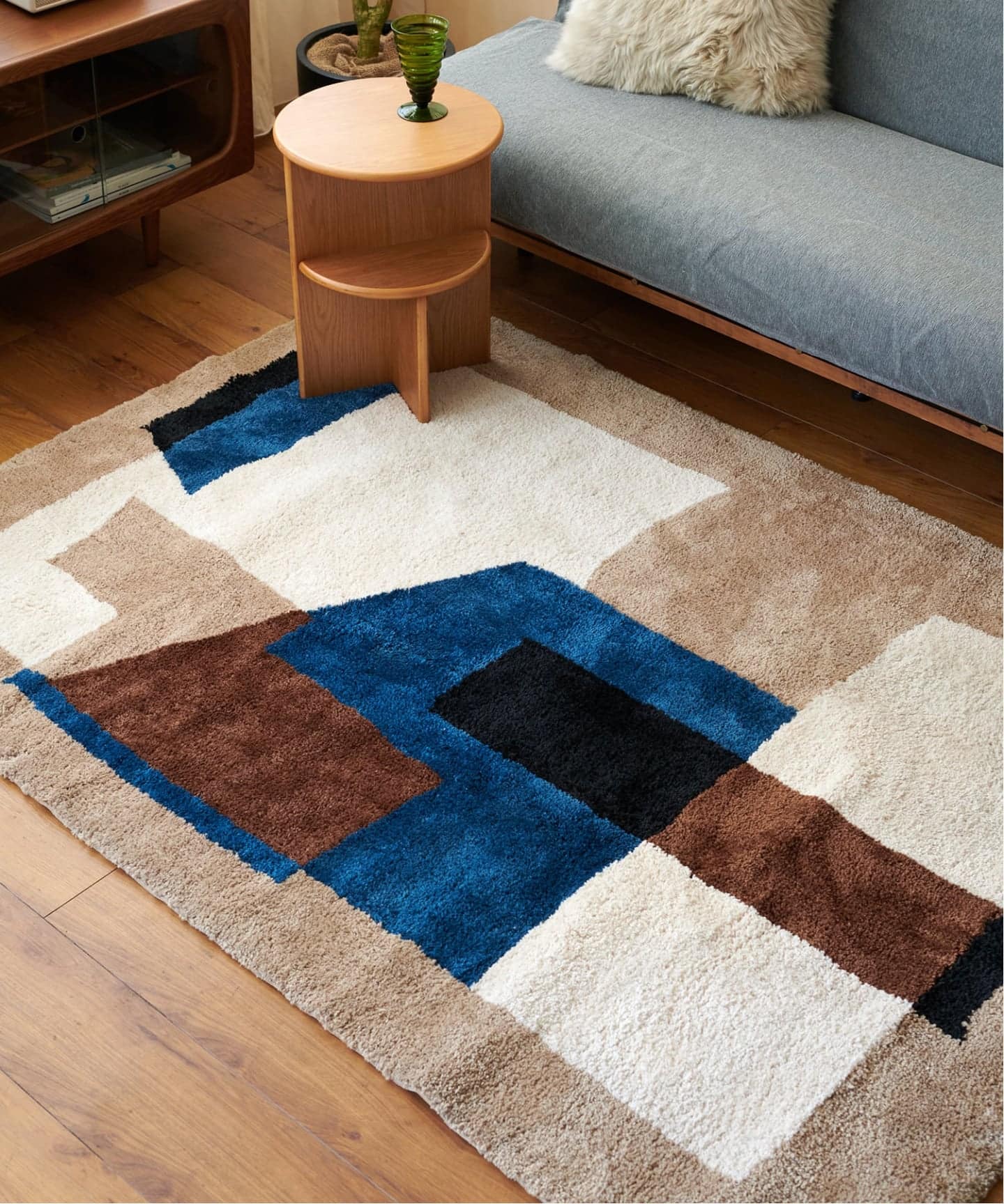 GEOMETRIC RUG 200×200 ジオメトリックラグ（ラグ・マット）｜JOURNAL