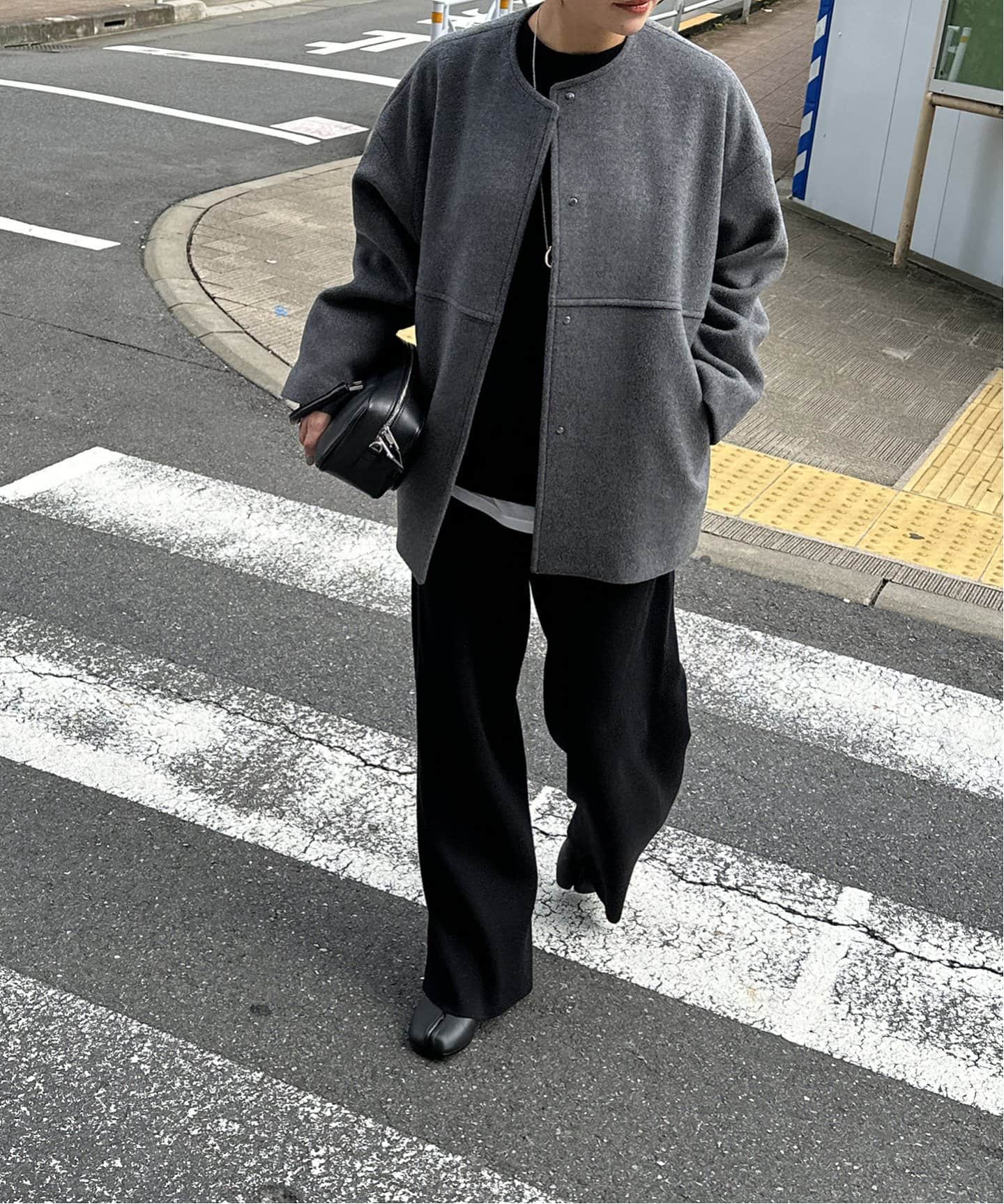 追加2》スーパー140ビーバーノーカラーショートコート（その他ブルゾン