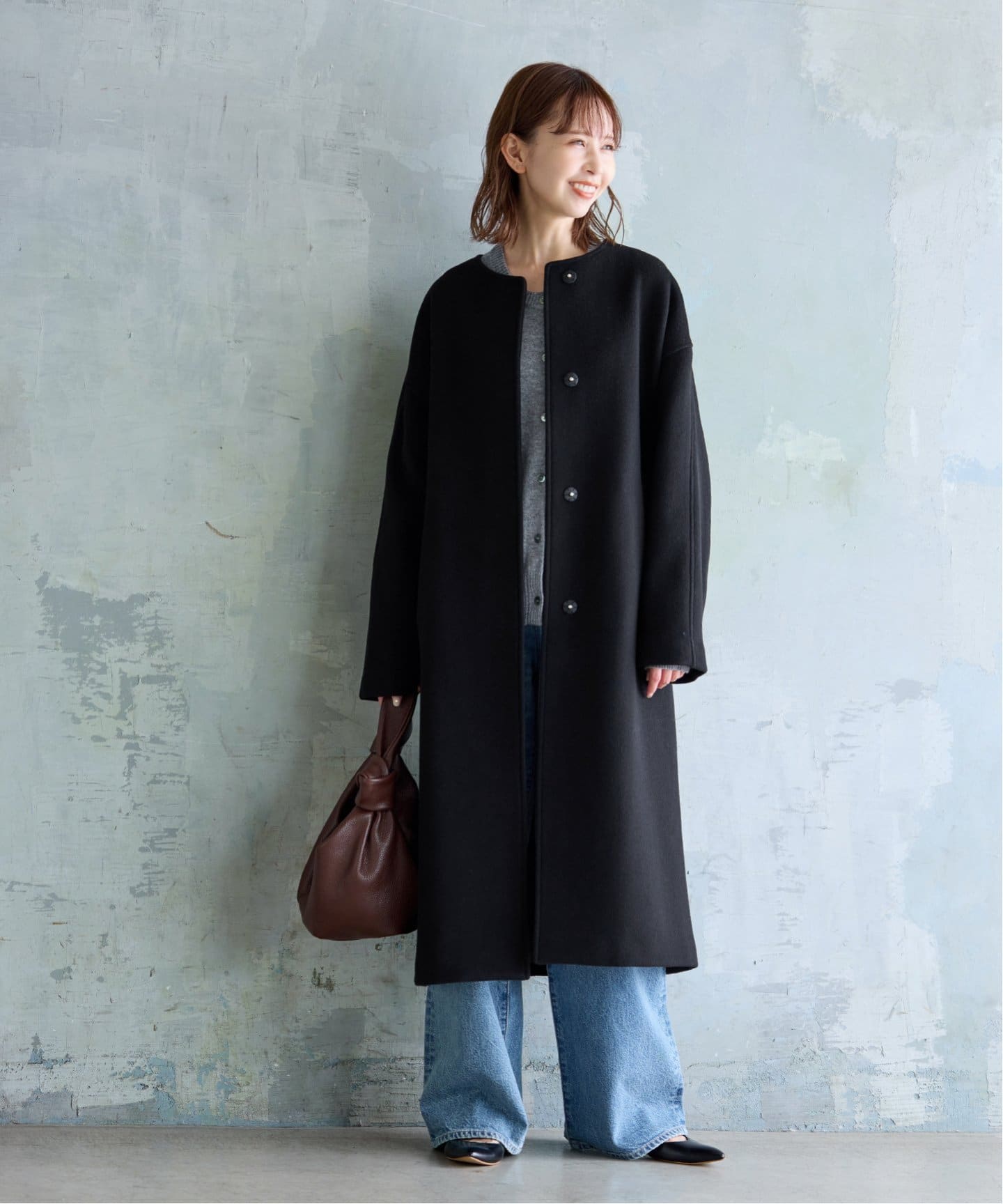 スーパー140ビーバーノーカラーコート（ノーカラーコート）｜JOURNAL